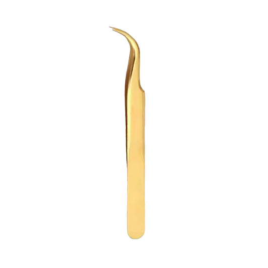 C Curl Light Gold Tweezer - GS11