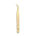 Load image into Gallery viewer, Long C Curl Gold Tweezer - GS01
