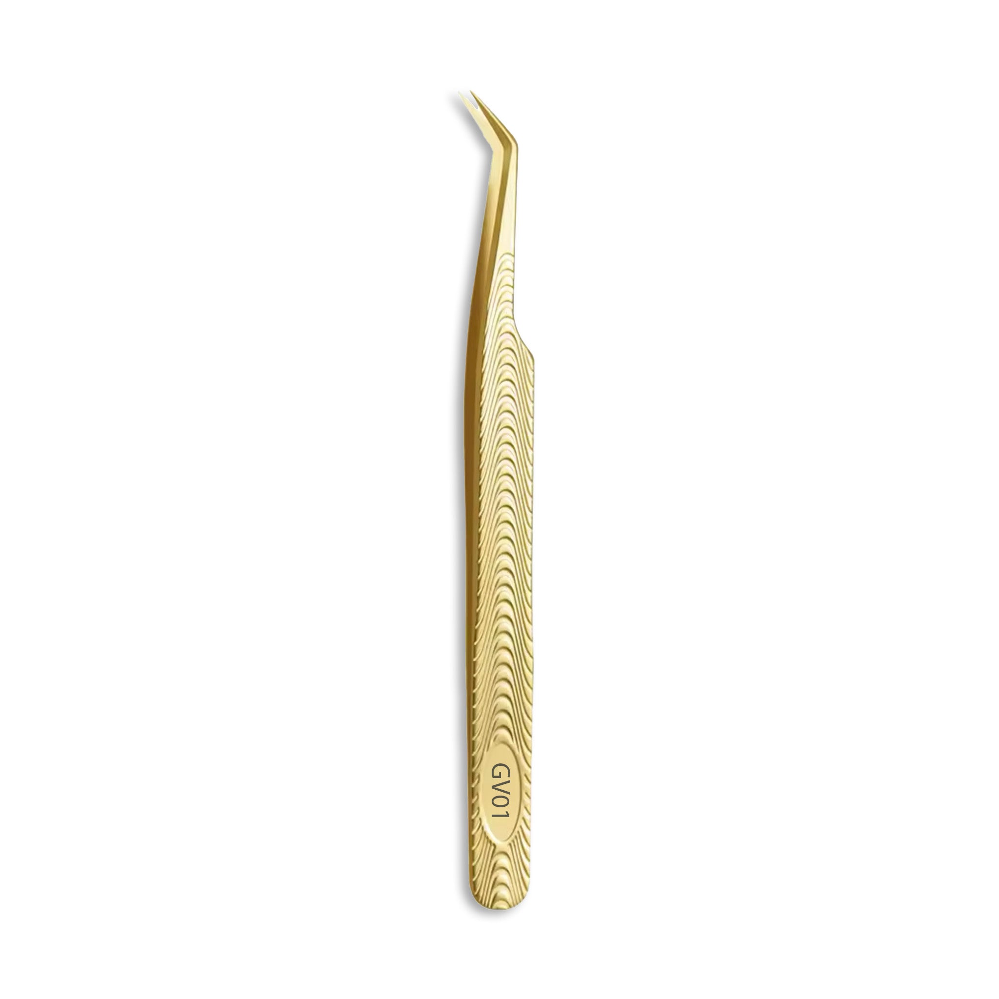 Angled Gold Tweezer - GV01