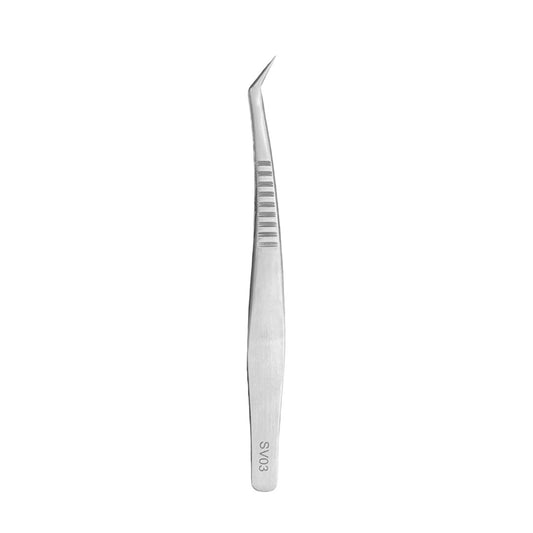 Angled Silver Twezer - SV03
